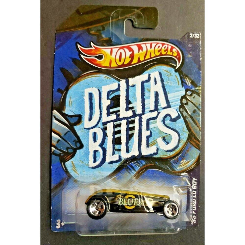 2012 Hot Wheels -Delta Blues - Gold '33 Ford Lo Boy HW5